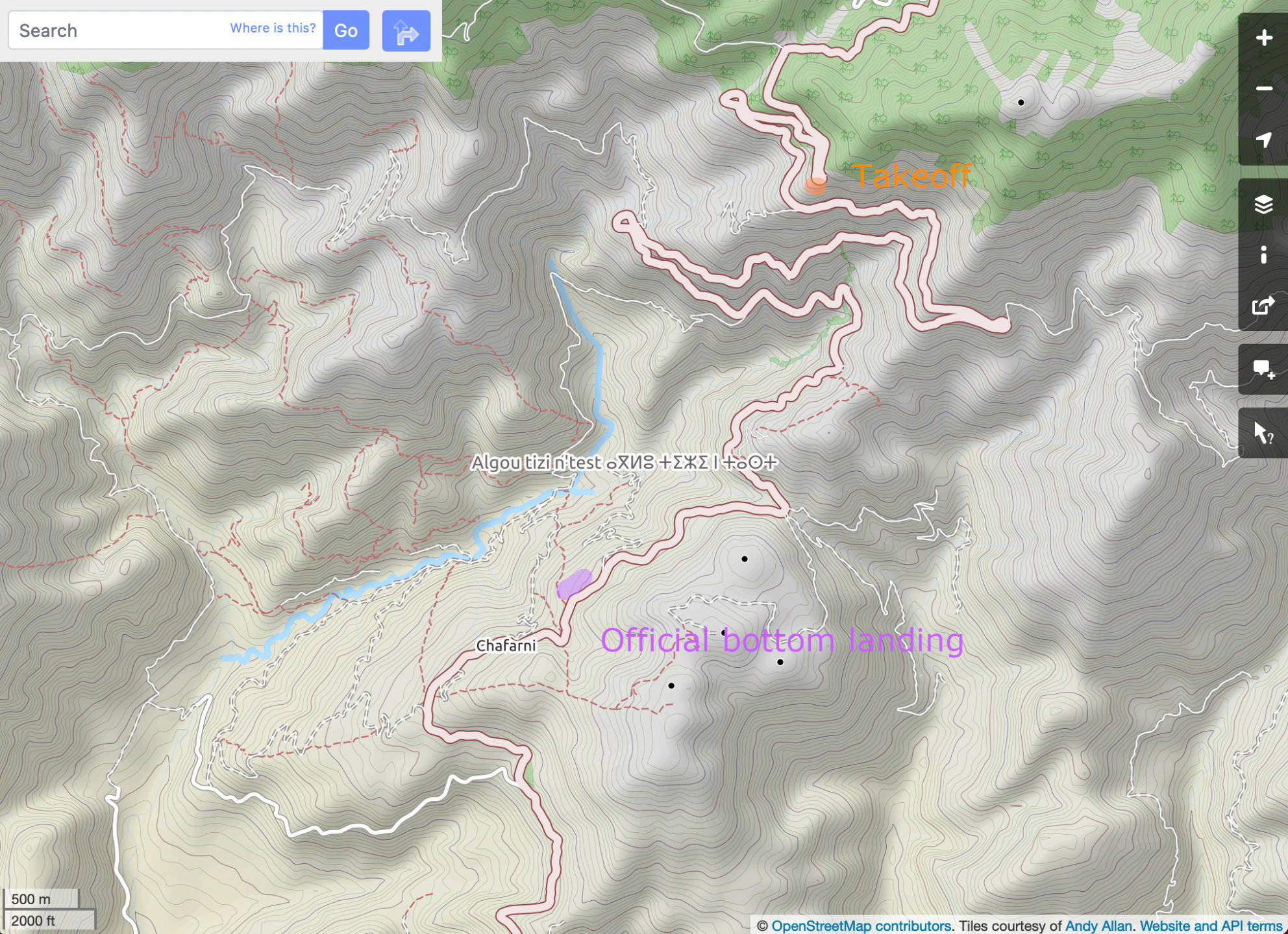 Tizi N Test map