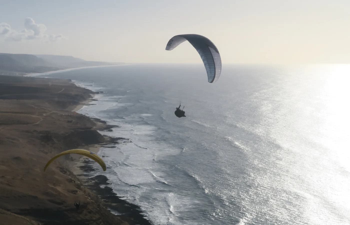 Flying the cliffs of Aglou