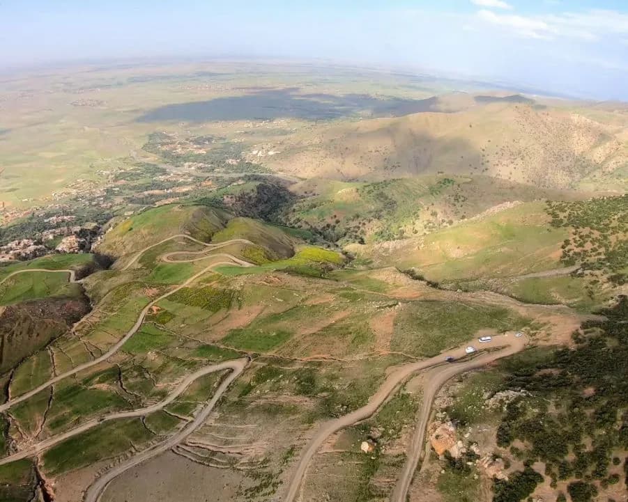 Looking down on M'Zouda