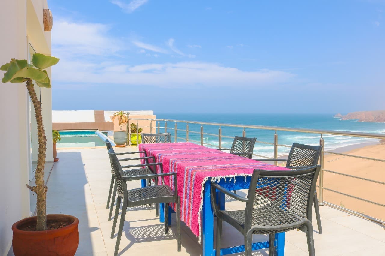 Magical Mirleft: Infinity Villa- view of the terrace